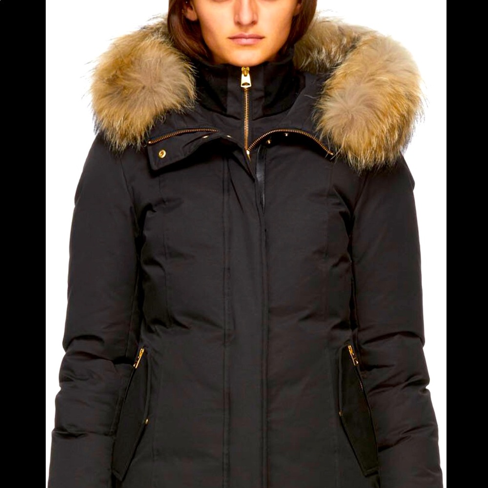 Mackage Harlowe Coyote fur trim hooded down coat. NWT brand new never worn.